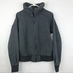 Lululemon Charcoal Gray Zip Up Turtleneck Jacket